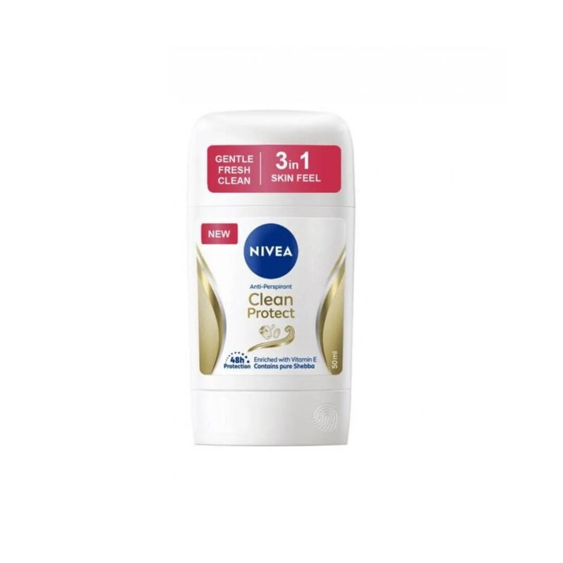 Nivea Clean Protect 3 In 1 Antiperspirant Stick – 50ml