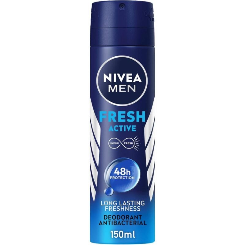 NIVEA MEN Fresh Active, Antiperspirant for Men, Fresh Scent, Spray 150ml