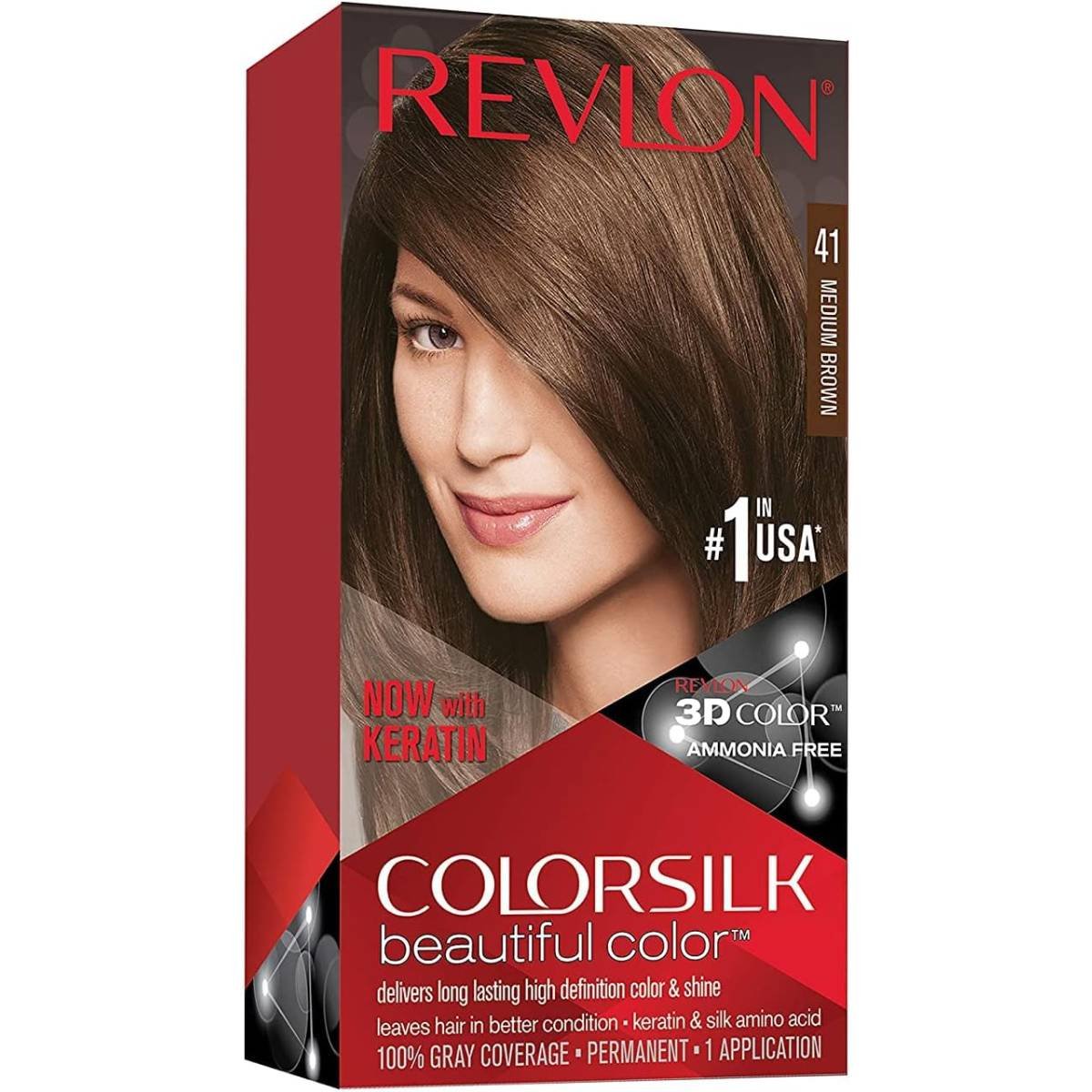 Revlon ColorSilk Beautiful Color 41 Medium Brown 1 ea