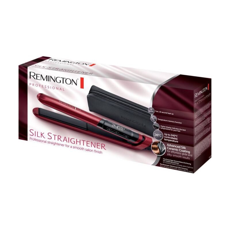 Remington Silk S9600 Hair Straightener Red