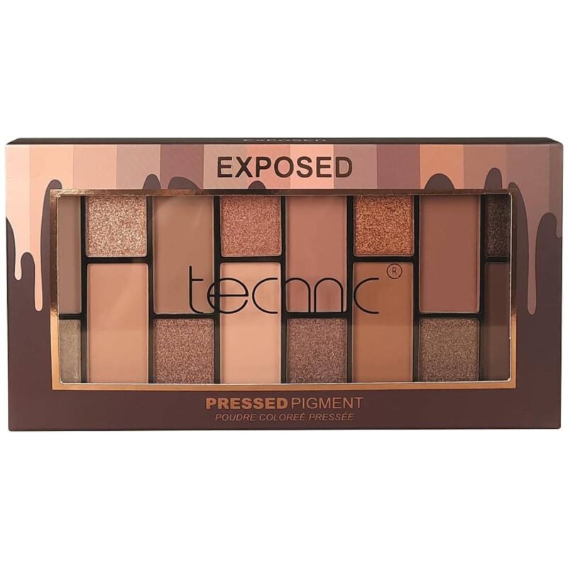 Technic pressed pigment palette-exposed