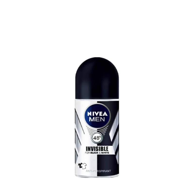 Nivea MEN Black & White Invisible Original, Antiperspirant for Men, Roll-on 50ml