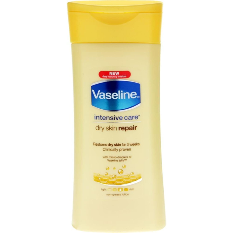 Vaseline intensive care dry skin repair body lotion - 400 ml