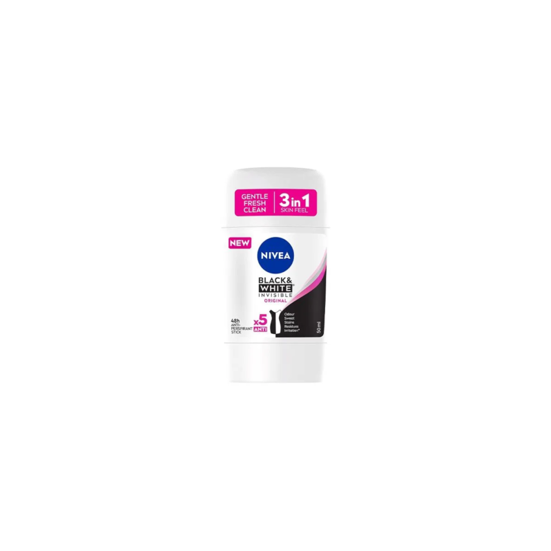 Nivea Black & White Invisible Original Women Anti-Perspirant Stick - 50ml