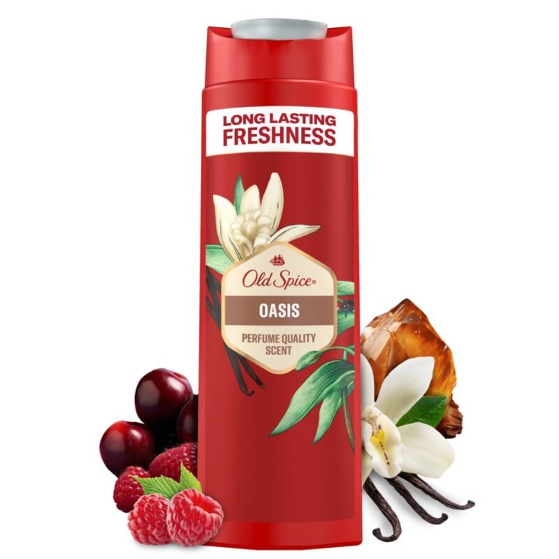 Old Spice Oasis 3in1 shower gel for face, body and shampoo for men 400 ml