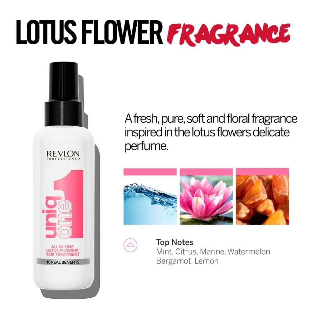 Revlon Professional Uniq One Hair Treatment Lotus Flower Fragrance 150ml - Image 2
