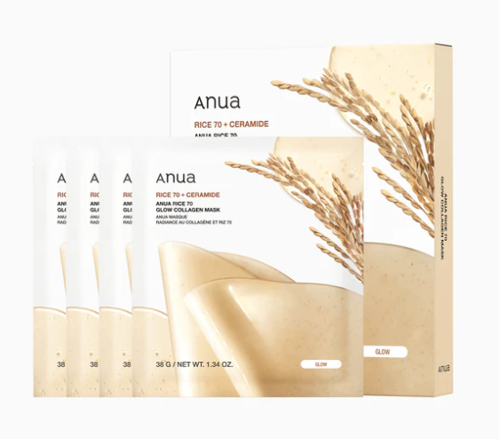 Anua Rice 70 Glow Collagen Mask with 70% Rice