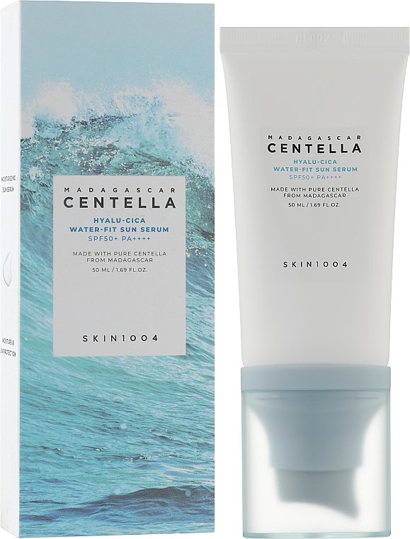 skin1004 madagascar centella hyalu-cica water-fit sun serum 50ml