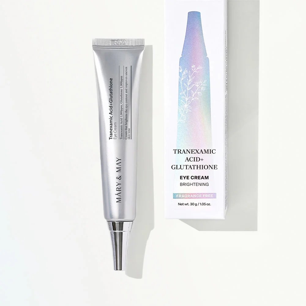 MARY & MAY TRANEXAMIC ACID + GLUTATHION EYE CREAM - 30ML | ماري اند ماي كريم العين بحمض الترانيكساميك + الجلوتاثيون - 30 مل