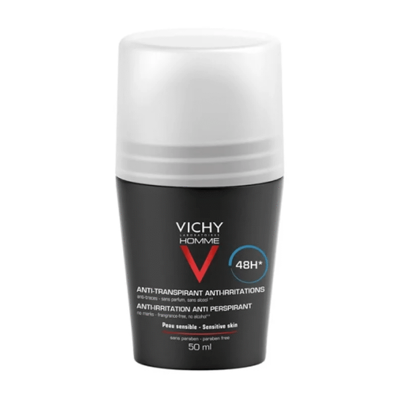 Vichy Homme Anti-Perspirant Anti-Irritation 48HR Deodorant Roll-On 50ml