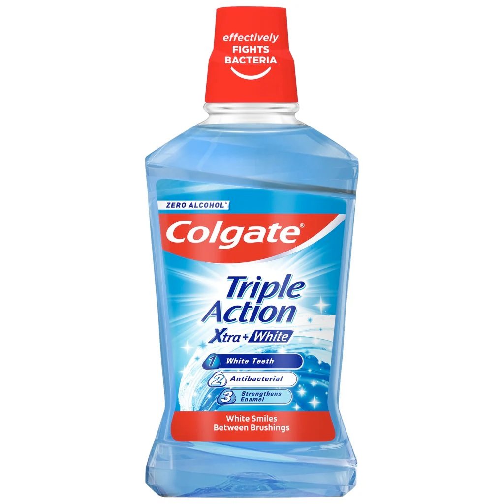 Colgate Whitening Mouthwash Triple Action Extra White 500 ml.