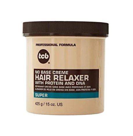 TCB No Base Creme Hair Relaxer with Protein and Dna (Super) 425G