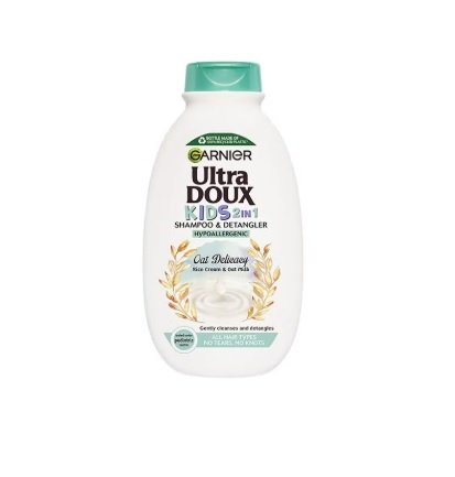 Garnier Ultra Doux Baby Shampoo and Conditioner with Rice Cream and Oat Milk 400ml