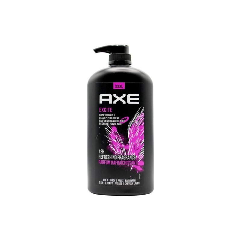 Axe Excite Crisp Coconut & Black Pepper Scent 3 In 1 (1 Lt.)