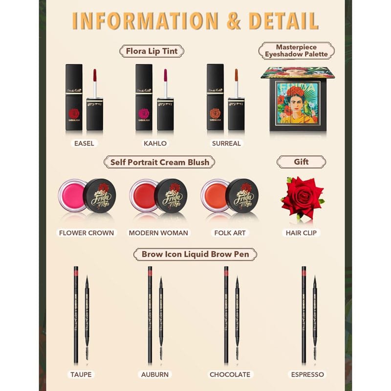 SHEGLAM Set de Maquillaje Frida Kahlo - Image 2
