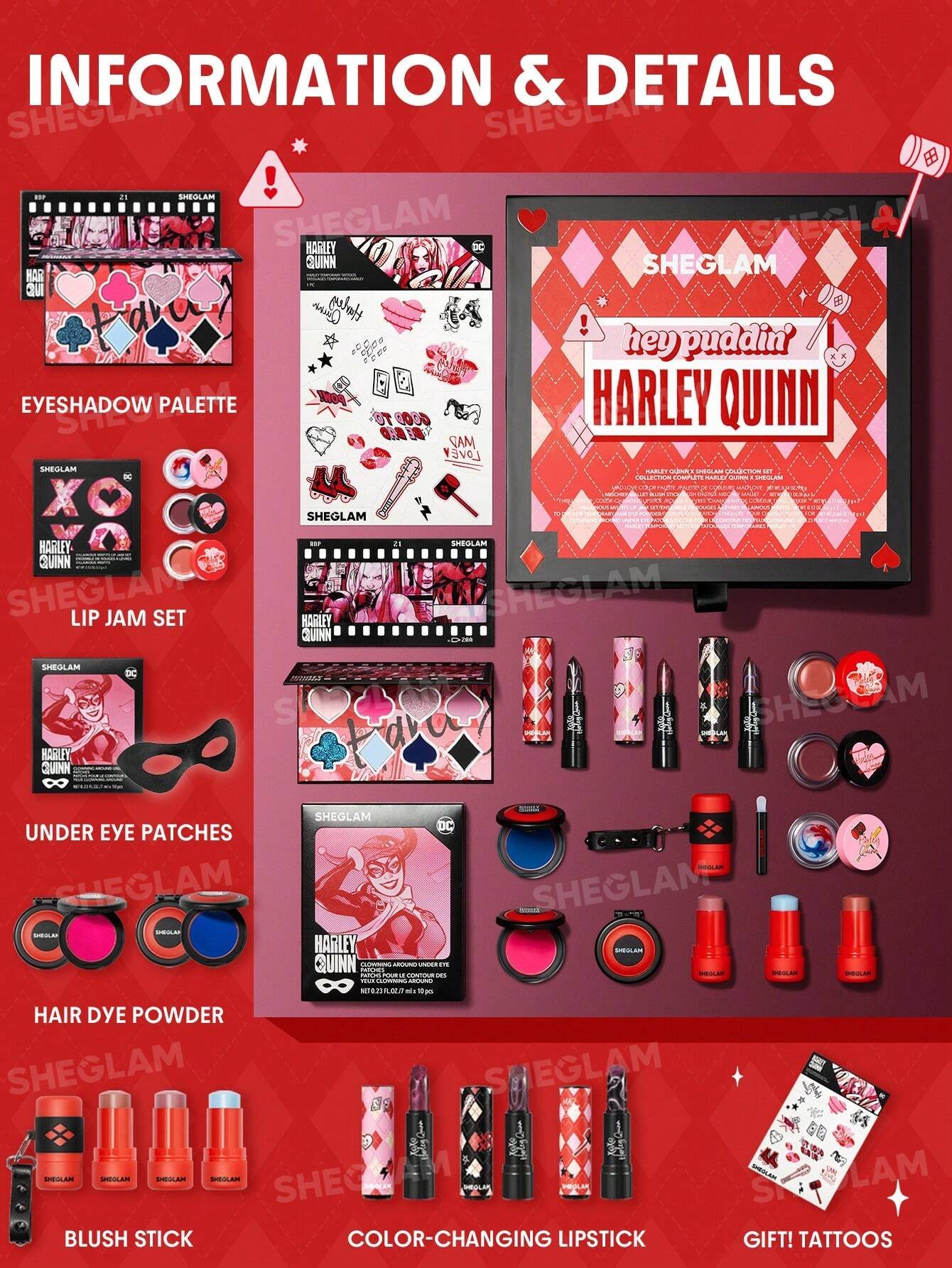Set sheglam Harley Quinn X SHEGLAM Collection Set - Image 2