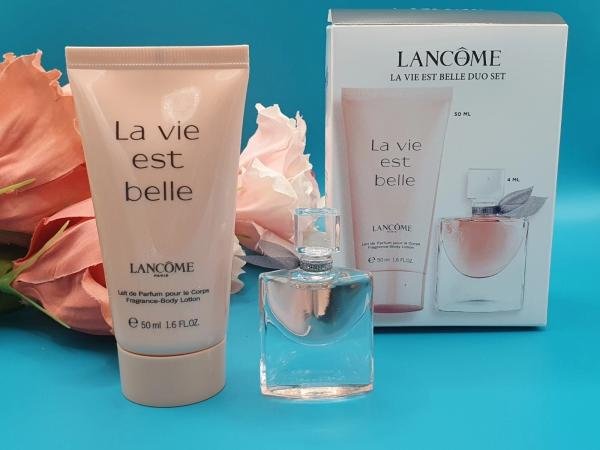 Lancome 🦄 La Vie Est Belle Scented Body Lotion 50ml + Miniatur 4ml L'edp Set