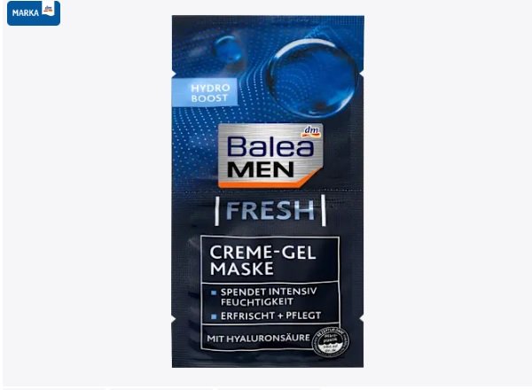 Balea MEN FRESH krem-gel-maska za lice, 16 ml