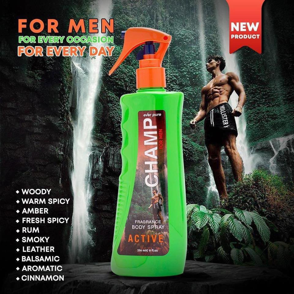 champ fragrance mist active 236 ML - Image 2