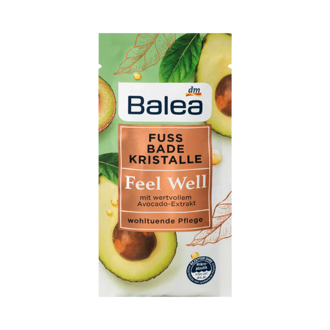 Balea Feel Well Soothing Foot Bath Granules, 40 g