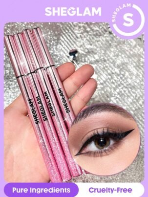 SHEGLAM Rosé Line and Define Waterproof Liquid Eyeliner-Black