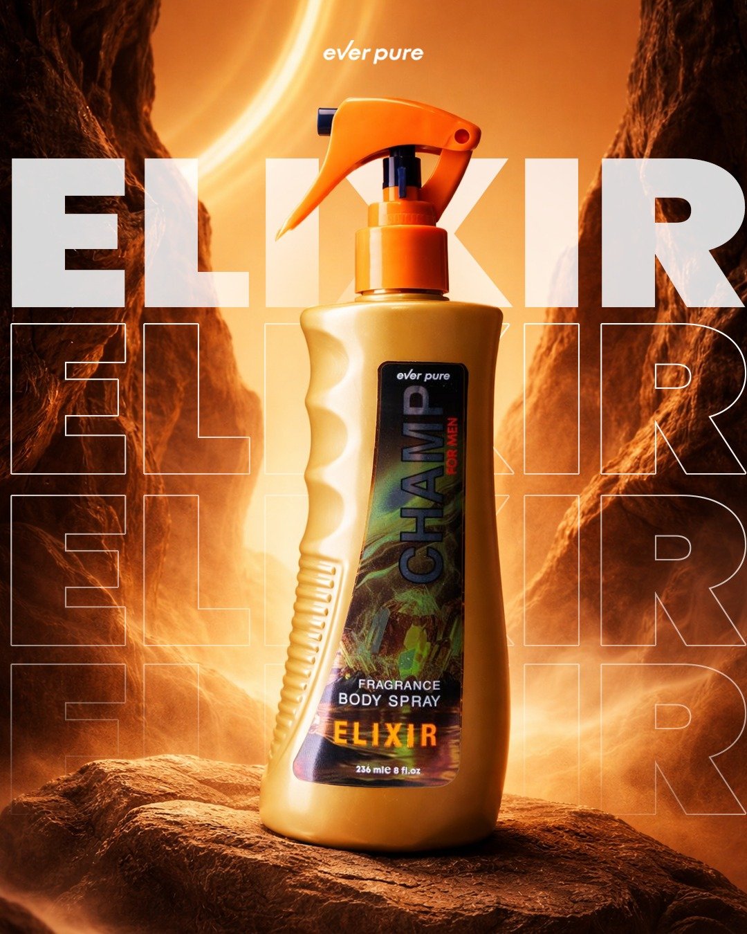 Ever pure champ elixir fragrance mist 236 ml