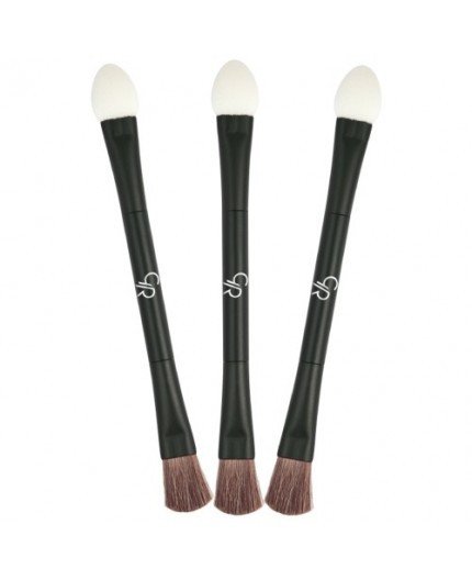 GOLDEN ROSE DOUBLE ENDED EYESHADOW BRUSH
