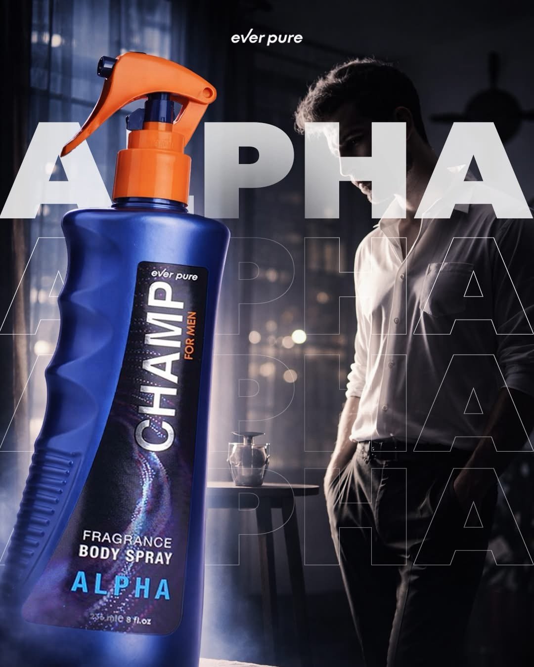 EVER PURE CHAMP Alpha FRAGRANCE MIST 236 ML