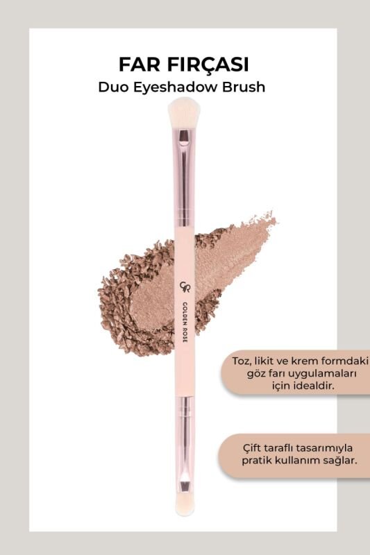 Golden Rose Duo Eyeshadow Brush