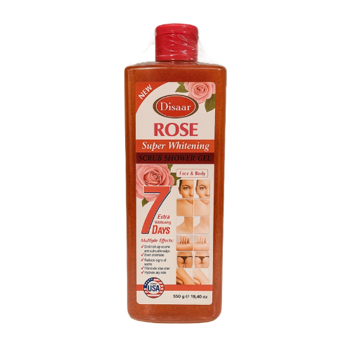 Disaar shower gel rose scrub shower gel super whitening 550g