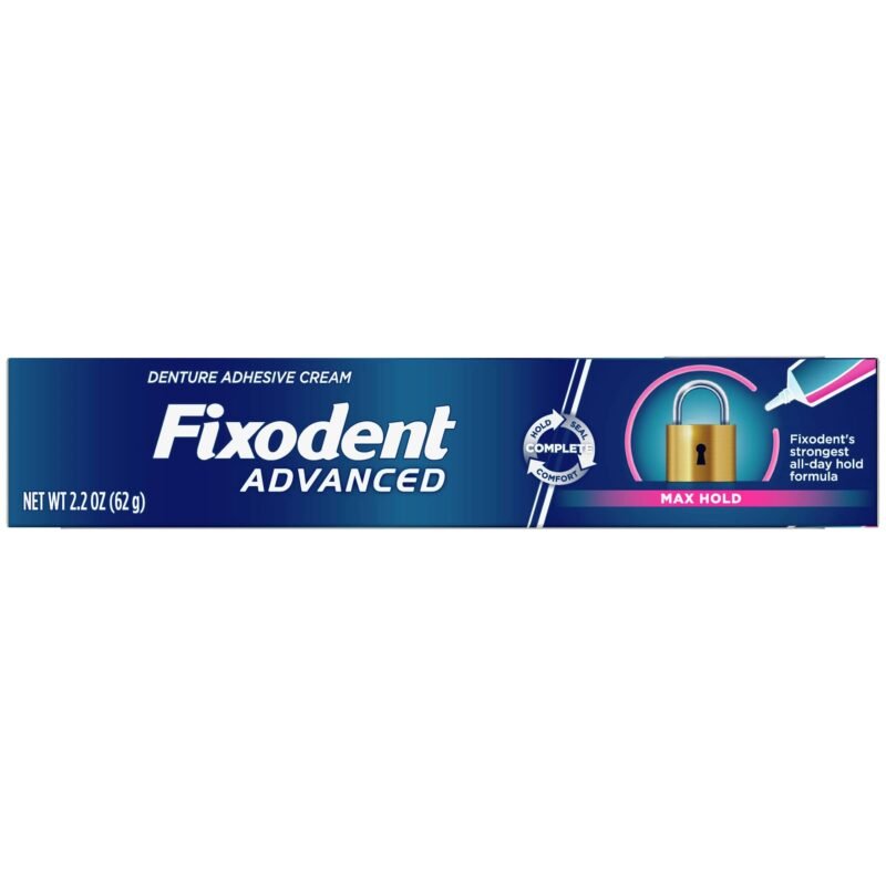 Fixodent Advanced Max Hold Denture Adhesive Cream 62 Gm