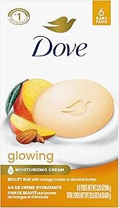 Moisturizing for Gentle Soft Skin Care Glowing Mango Butter and Almond Butter More Moisturizing Than Bar Soap 3. 75 oz 6 Bars