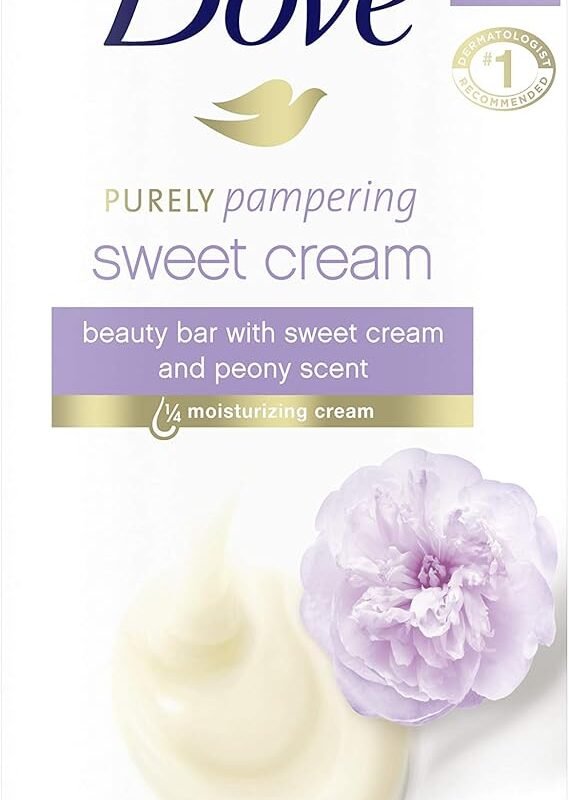 Dove, Purely Pampering Sweet Cream And Peony Beauty Bar, 4oz - 6 Bars