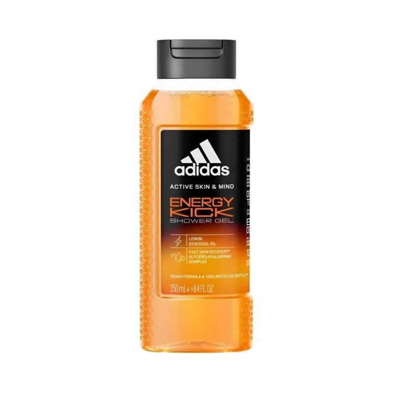 Shower Gel Energy Kick With Lemon Essential Oil Active Skin & Mind By Adidas - 250ml