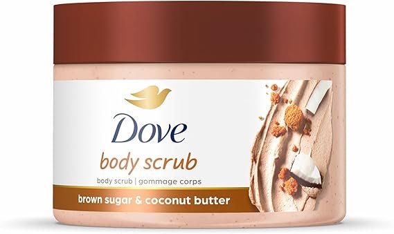 Dove Scrub Brown Sugar & Coconut Butter For Silky Smooth Skin Body Scrub Exfoliates & Restores Skin's