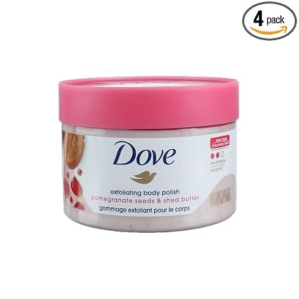 Dove Exfoliating Body Polish Body Scrub, Pomegranate & Shea