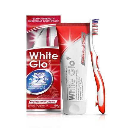 White Glo Professional Choice Whitening Toothpaste 100ml + Toothbrush (Copy)