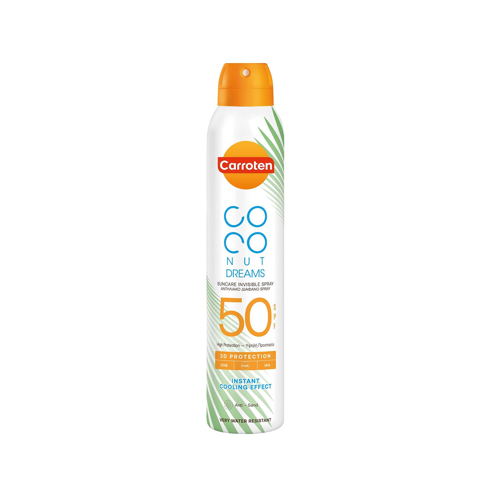 Carroten Coconut dreams sunscreen face mist high, spf50 200ml