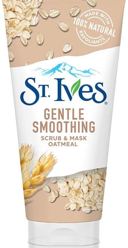 St. ives nourished and smooth oatmeal face scub and mask, 170 gm