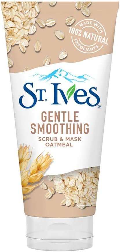 St. ives nourished and smooth oatmeal face scub and mask, 170 gm