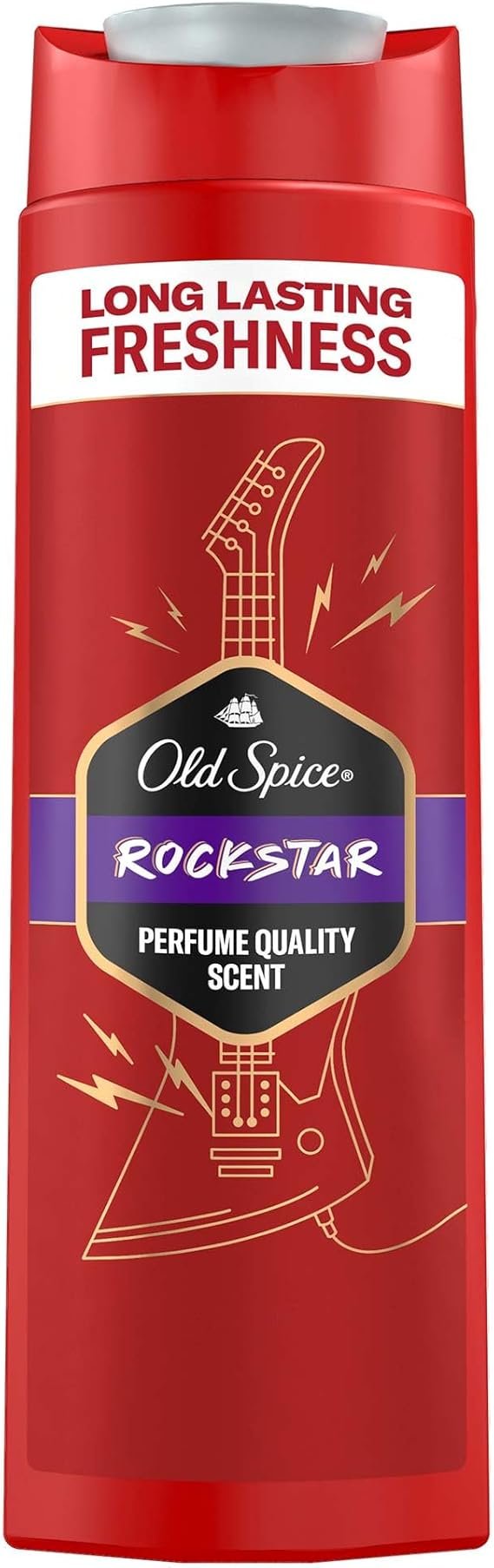 Old Spice Rockstar 3in1 Body-Hair-Face Wash For Men 400ml