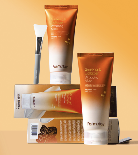 FARMSTAY GINSENG & COLLAGEN WRAPPING MASK